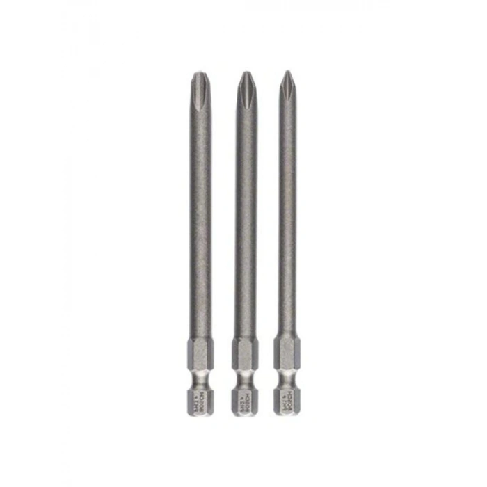 Ekstra Sert Tornavida Ucu Seti - 3 Parça, 89 mm Uzunluk