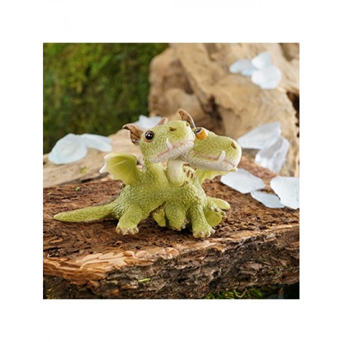 El Boyaması Mini Ejderhalar Heykelciği - 4,4 cm x 7,6 cm