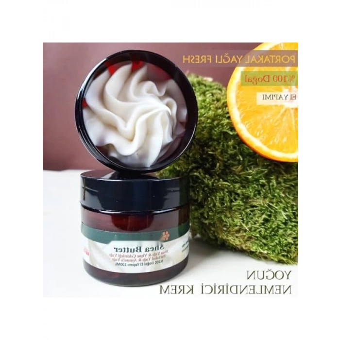 El Yapımı %100 Doğal Shea Yağı ve Vişne Çekirdeği Yağı (100 ml)