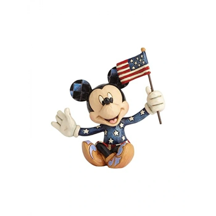 El Yapımı Renkli Mickey Mouse Minyatür Heykelcik
