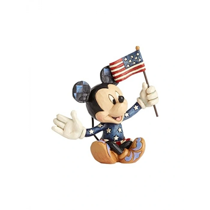 El Yapımı Renkli Mickey Mouse Minyatür Heykelcik