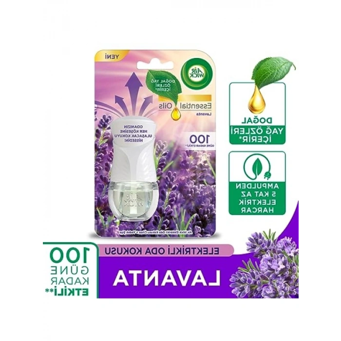 Elektrikli Oda Kokusu Cihazı + Yedek Şişe (Lavanta)