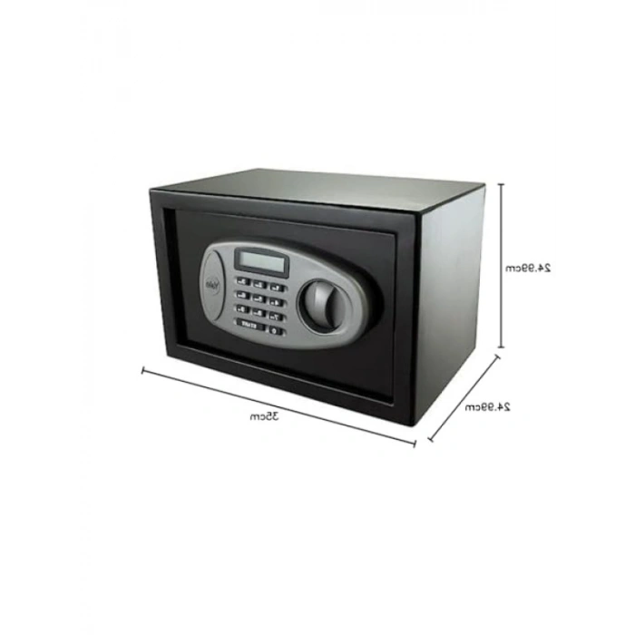Elektronik Güvenlik Kasa - LCD Ekranlı, Orta Boy (25x35x25 cm)