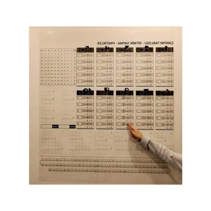 Elektrostatik Akıllı Kağıt Yazı Tahtası - 100 cm x 100 cm
