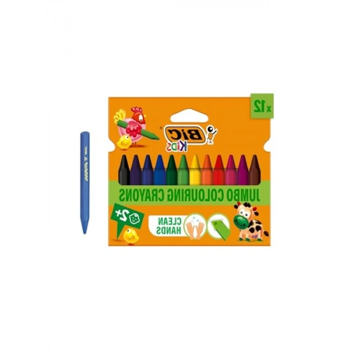 Elleri Kirletmeyen Üçgen Pastel Boya, 12li Kutu