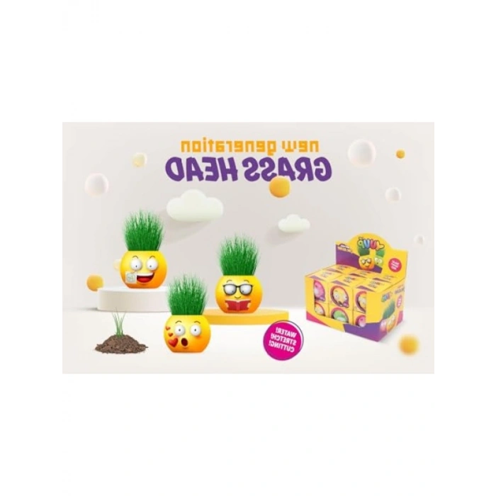 Emoji Temalı Çim Adam Seti - 6lı Eğitici Kiti
