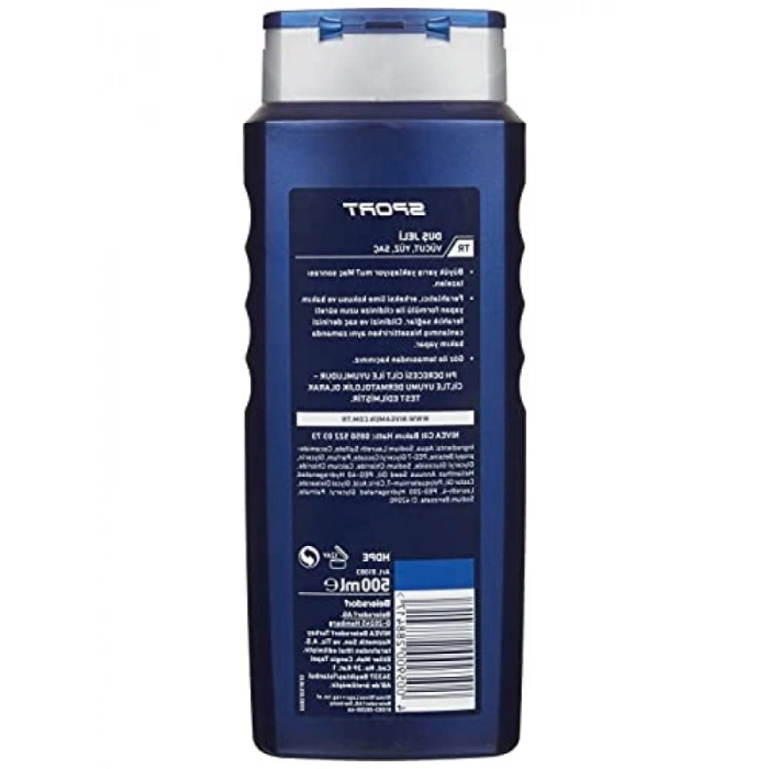 Enerji Veren 3ü 1 Arada Duş Jeli - 500 ml, Vücut, Yüz ve Saç için Ferahlatıcı