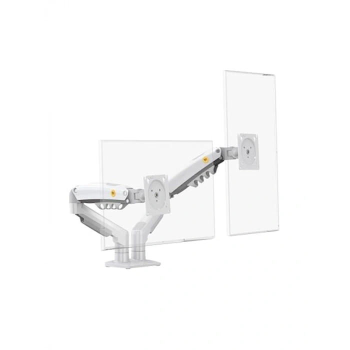 Ergonomik 17-27 Monitör Standı, Amortisörlü Çift Kol