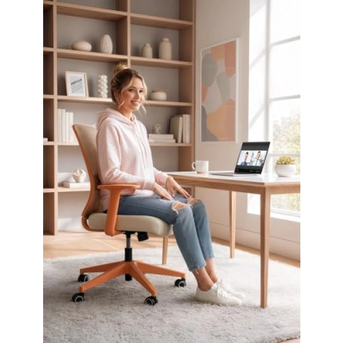 Ergonomik Genç Ofis Çalışma Koltuğu, Pastel Renk