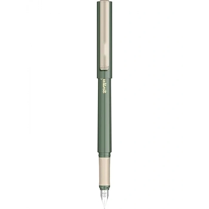 Ergonomik Kauçuk Gripli Haki Dolmakalem