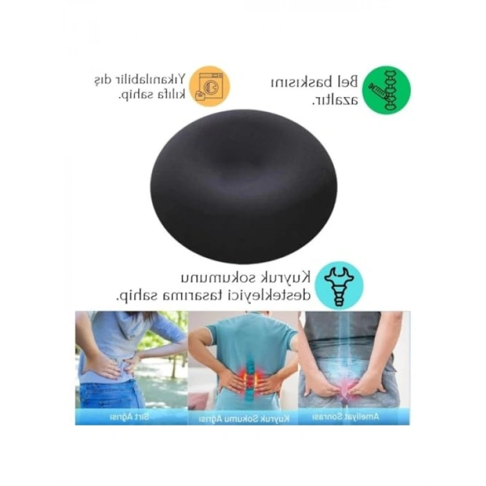 Ergonomik Oturma Simidi - Hemoroid ve Kıl Dönmesi İçin Destekleyici Yastık