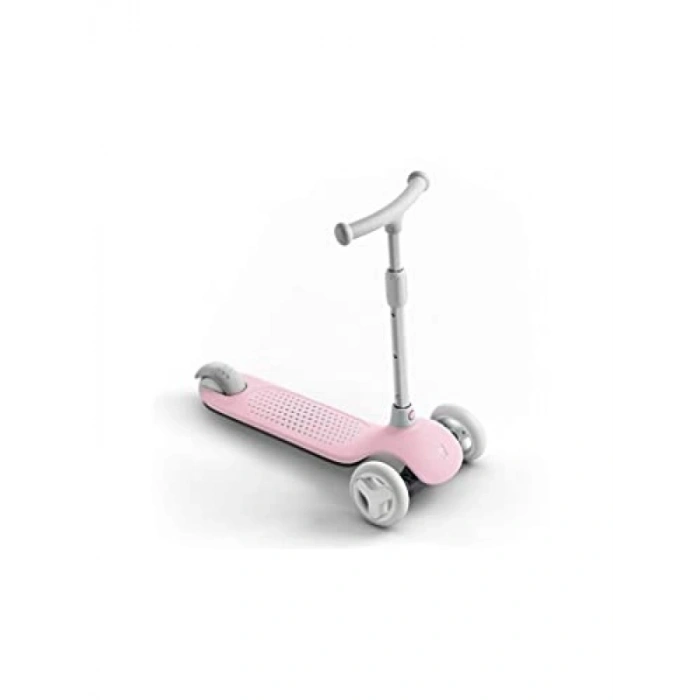 Ergonomik Pembe Işıklı 3 Tekerlekli Çocuk Scooter