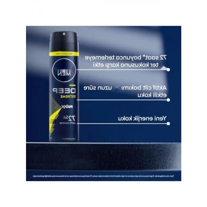 Erkek Sprey Deodorant, 150 ml, 72 Saat Ter Koruması
