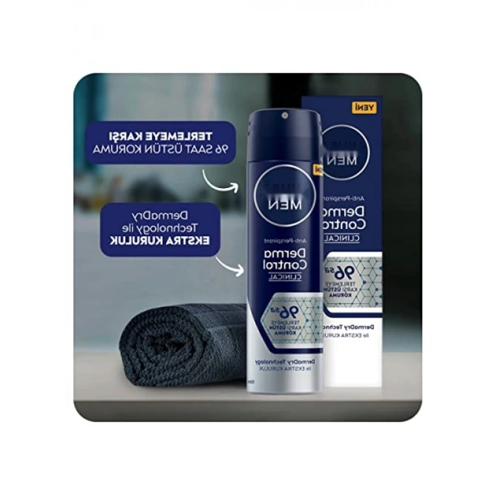 Erkek Sprey Deodorant - 96 Saat Koruma, Alkolsüz, 150 ml