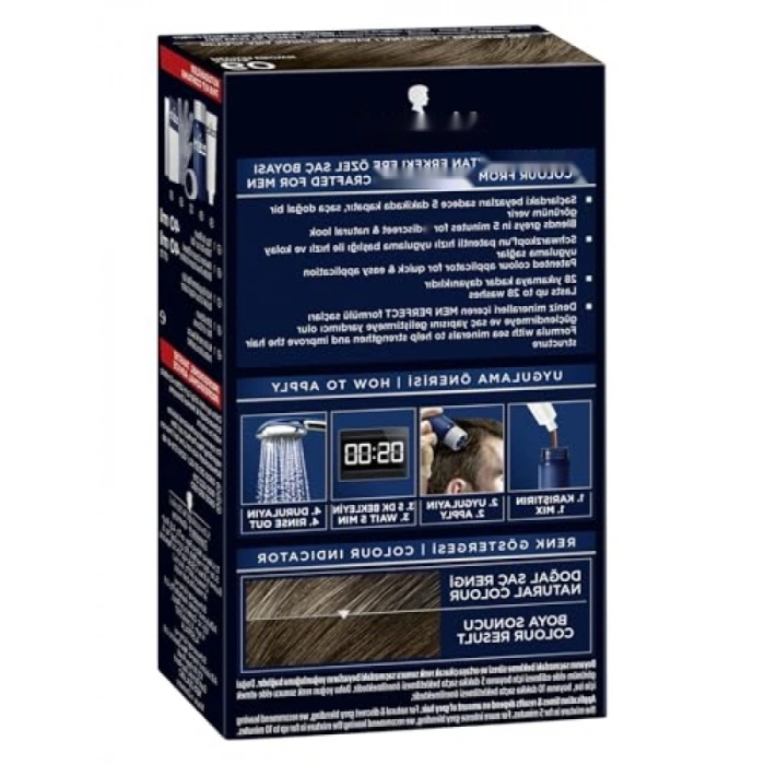Erkeklere Özel Saç Boyası 60 - Kahve Renk, 80 ml
