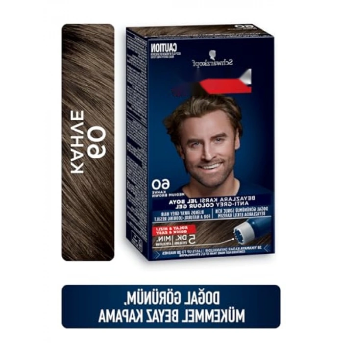 Erkeklere Özel Saç Boyası 60 - Kahve Renk, 80 ml