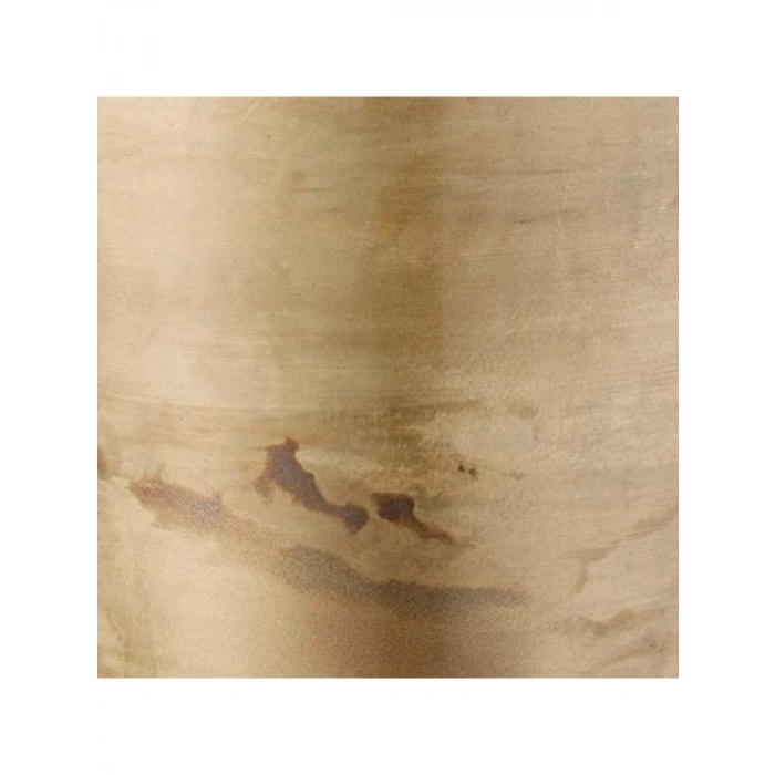 Eskitilmiş Pirinç Kaplama Metal Çiçeklik - 7,62 cm x 9,5 cm
