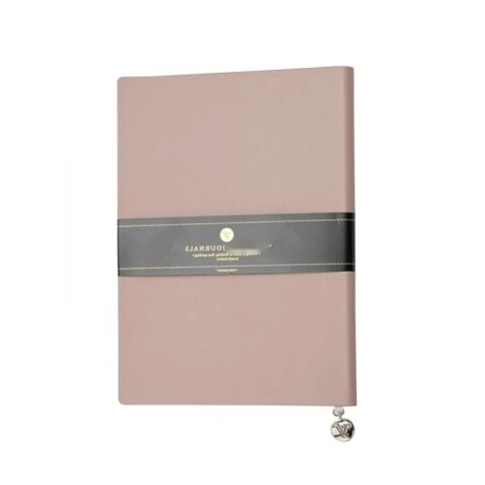 Esnek Kapaklı Kahverengi Çizgili Defter - 14.8x21 cm