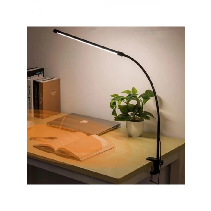 Esnek Kol, 3 Renk Sıcaklığı ve USB Güç Girişi ile Kısılabilir Led Masa Lambası