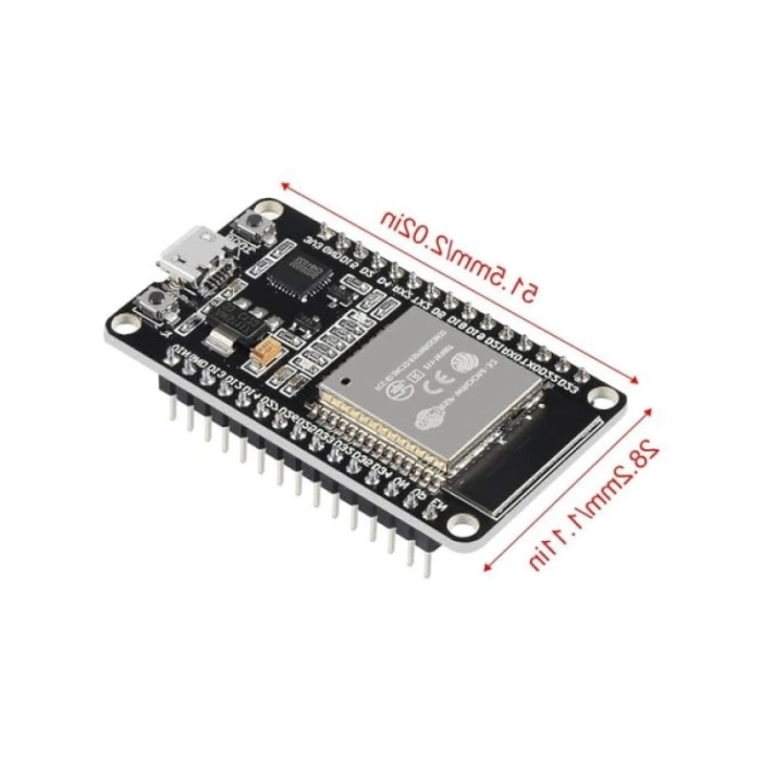 ESP32-Wroom-32 Wifi ve Bluetooth Geliştirme Kartı