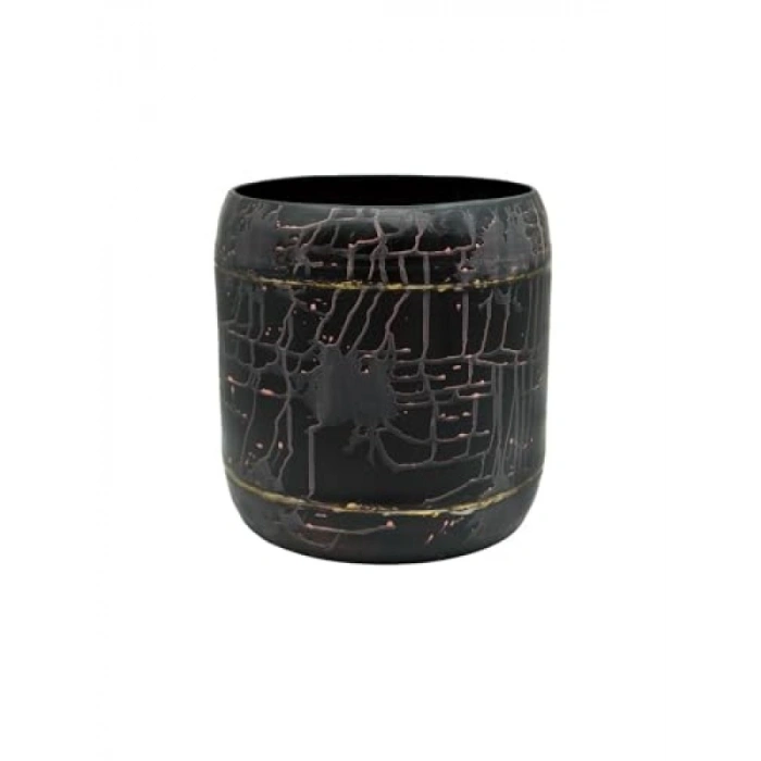 Estetik Metal Saksı - 27x27 cm