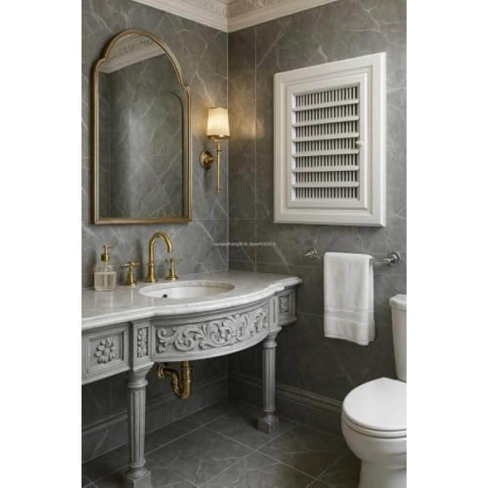 Estetik Tasarımlı Plastik Banyo Wc Havalandırma Menfezi (30x30 CM)