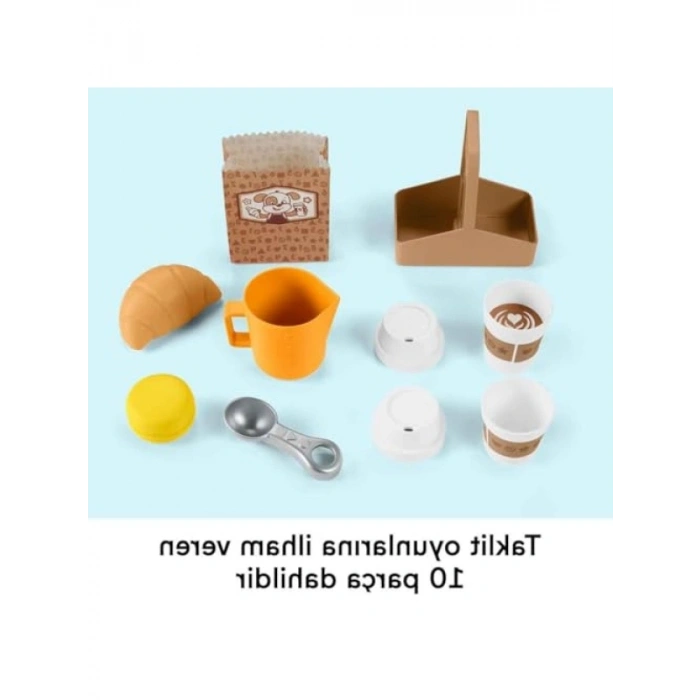 Etkileşimli Kahve Barista İstasyonu - 10 Parça Oyun Seti