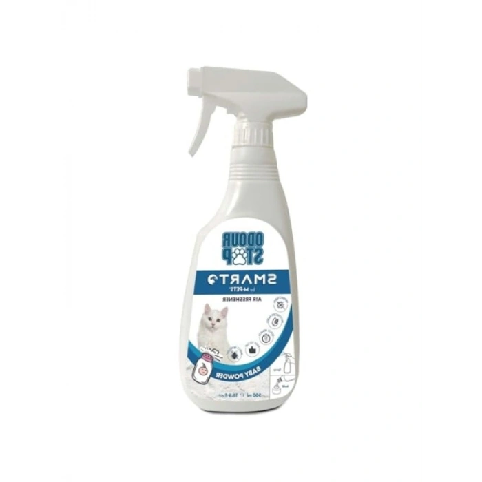 Evcil Hayvanlar İçin Güvenli Deodorant Sprey - Bebek Pudrası Kokulu 500 ml