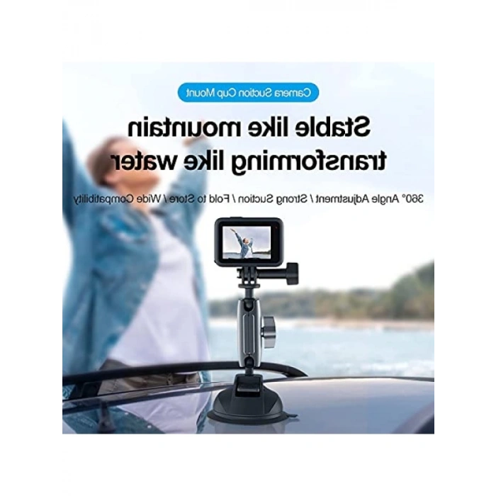 Evrensel Araç Vantuz Montajı - Aksiyon Kameraları ve Akıllı Telefonlar İçin
