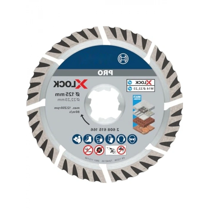 Evrensel Elmas Kesme Diski, 12,5 cm, X-Lock