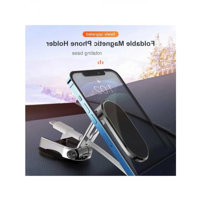 Evrensel Manyetik Telefon Tutucu - 360° Dönen, Esnek Tasarım