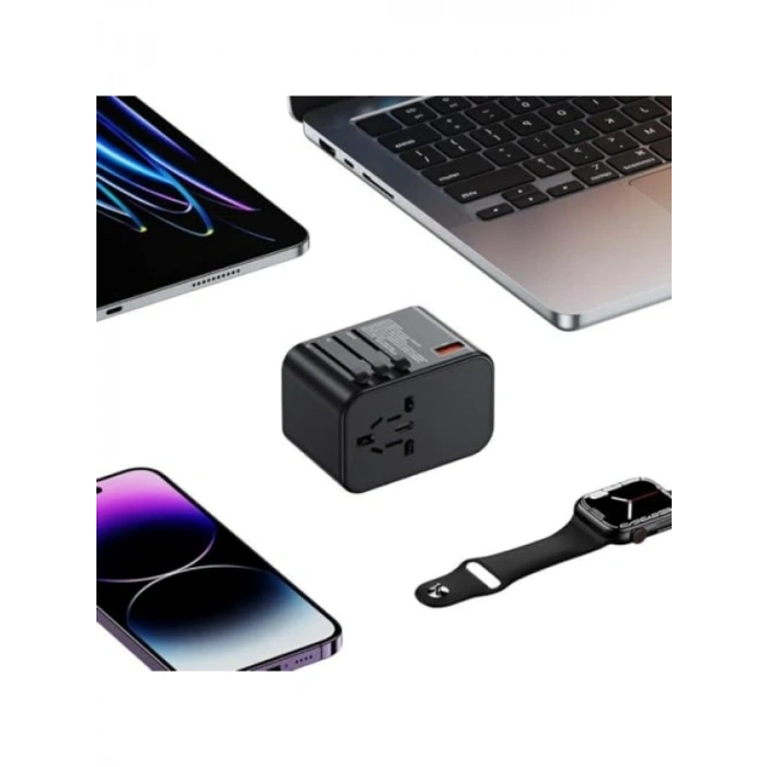 Evrensel Seyahat Priz Dönüştürücü Adaptör, 25W Hızlı Şarj