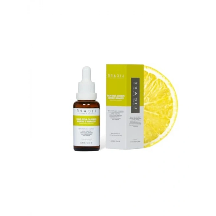Ferulik Asit ve Vitamin C İçeren Antioksidan Yüz Serumu - 30 ml