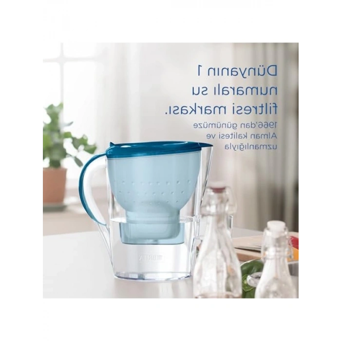 Filtreli Su Arıtma Sürahisi - 3.5 lt Kapasite, Mavi