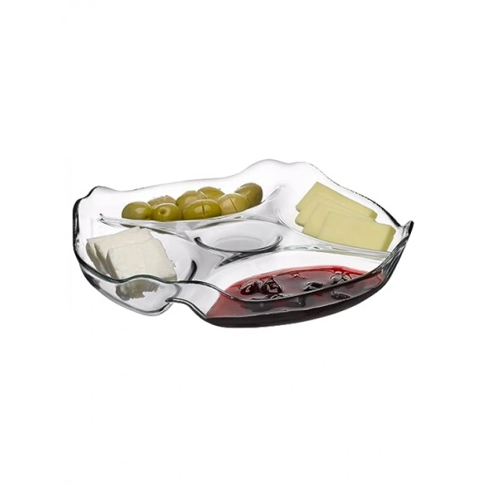 Fonksiyonel Bölmeli Kahvaltı Tabak, 252 mm