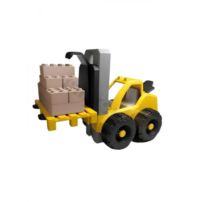Forkliftli Kinetik Kum Seti 750 Gr. - Eğlenceli İnşaat Oyun Seti