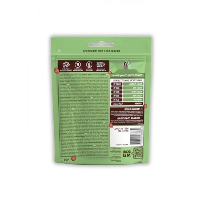 Freeze-Dried Çiğ Hindi Göğüs Ödül Maması, 40 g