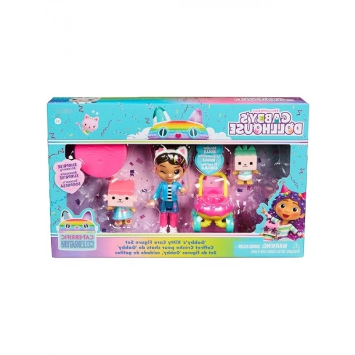 Gabbys Dollhouse Kitty Care Figür Seti - 3 Yaş ve Üzeri