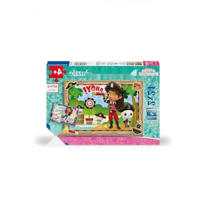 Gabbys Dollhouse Temalı 2x24 Parça Çocuk Puzzle