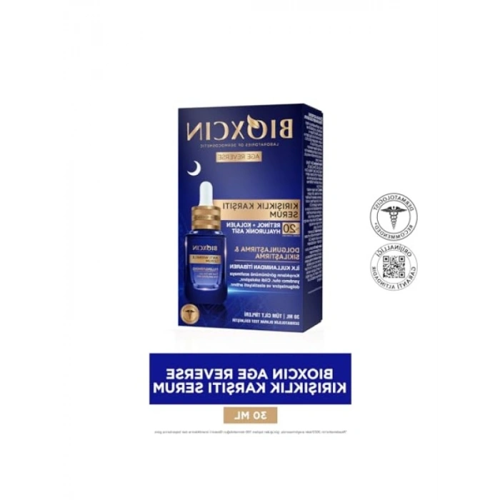 Gece Cilt Serumu, %20 Retinol ve Kolajen, 30 ml