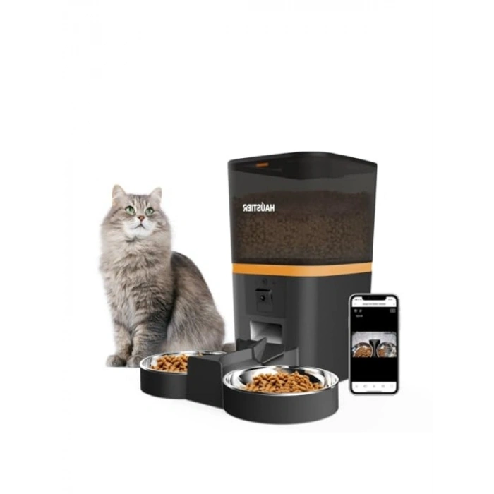 Gece Görüşlü Akıllı Kedi Mama Kabı - 1080P FHD Kamera ile