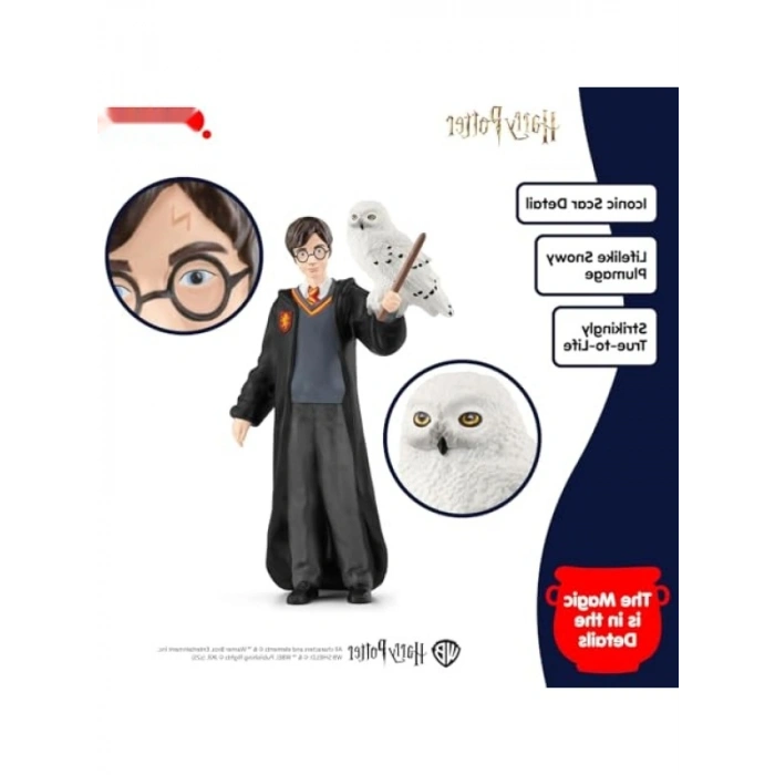Gerçekçi Hedwig Figürü - Harry Potter Temalı Koleksiyon Parçası