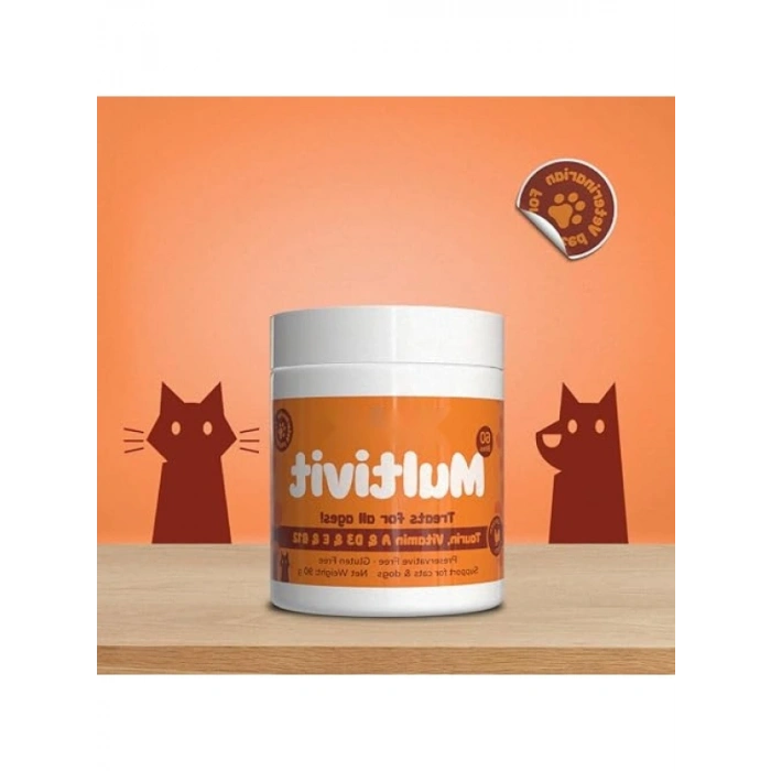 Glutensiz Multivitamin Takviyesi - Kedi ve Köpekler İçin 60 Tablet