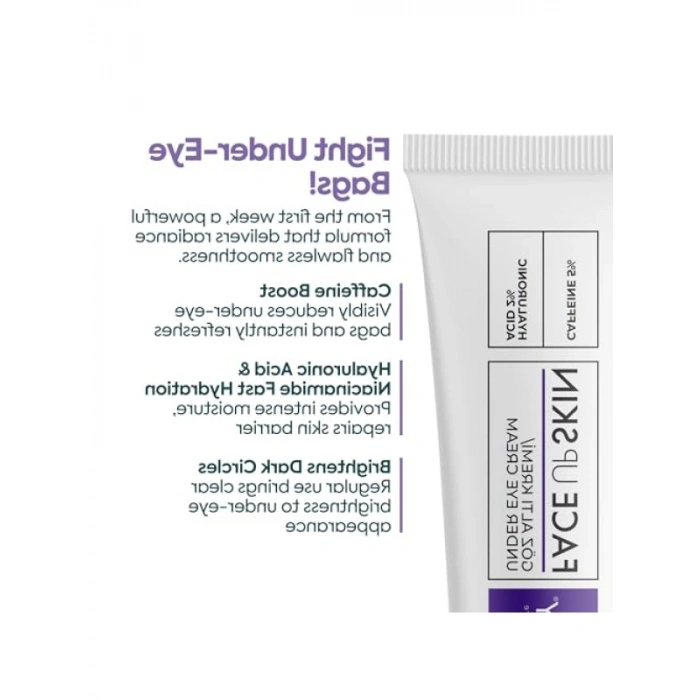 Göz Altı Aydınlatıcı Krem - %5 Kafein ve %2 Hyalüronik Asit 40 ml