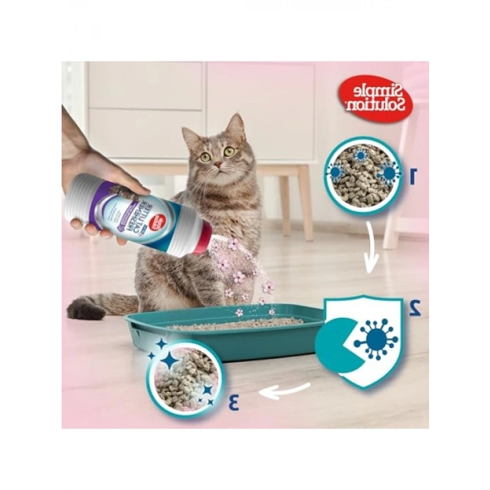 Granüllü Kedi Kumu Koku Giderici Temizleme Ürünü, 600 g