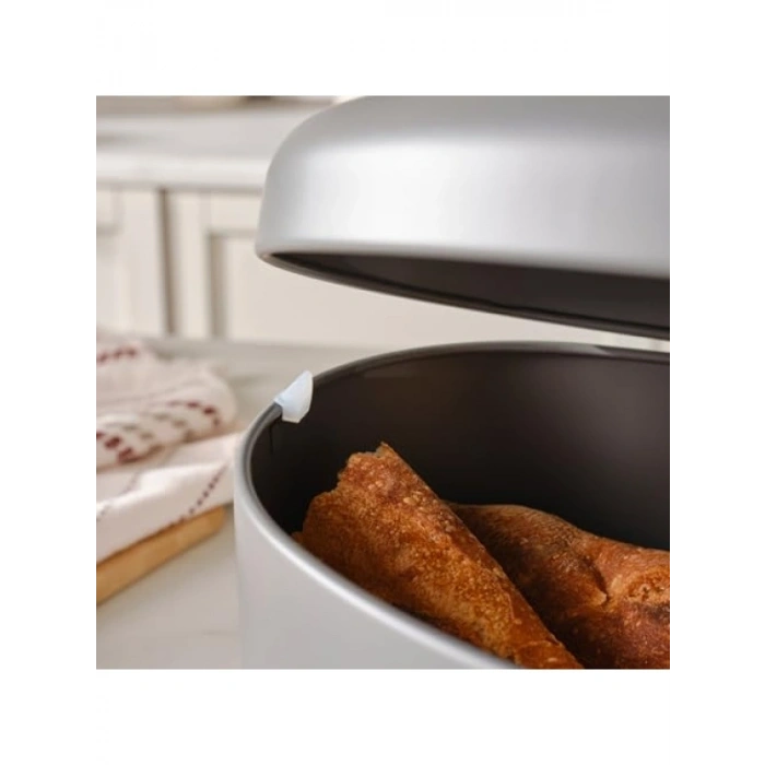 Gri Ekmek Kutusu - 36x25 cm Boyutunda