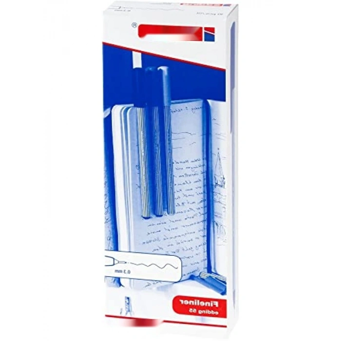 Gri Fineliner Kalem Seti - 0,3 mm Uç, 10 Adet