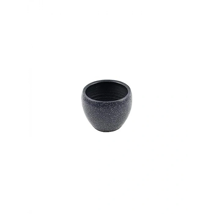 Gri Granit Toprak Saksı - 15 cm - Modern Dekorasyon
