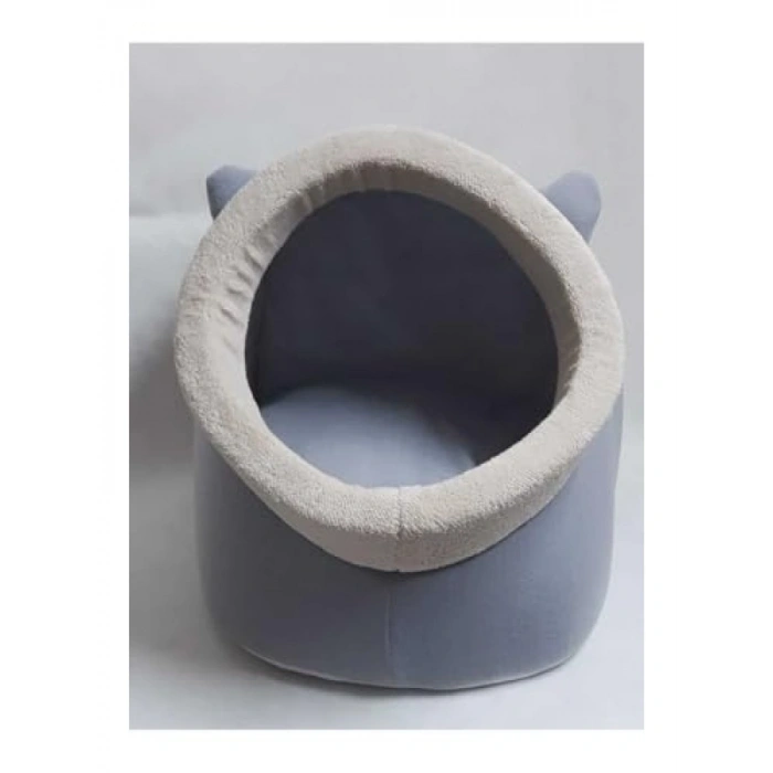 Gri Polar Kedi ve Küçük Irk Köpek Yatağı, XL