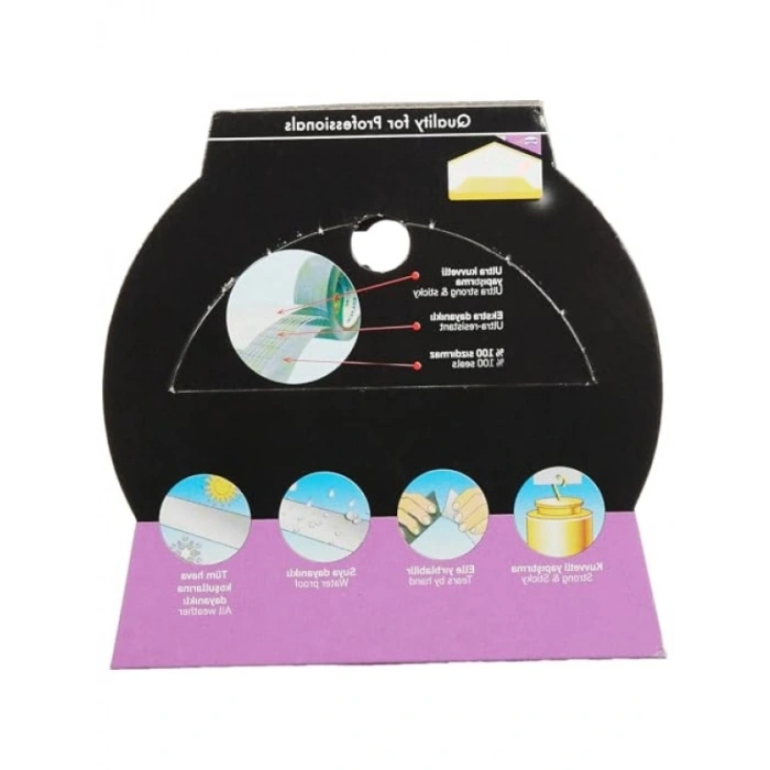 Gri Renkli 50mm x 10m Power Tape - Yırtılabilir